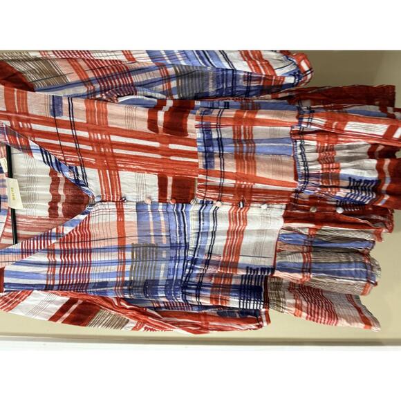 Maeve Small Women's Plaid Button-Front Tunic Top - Picture 4 of 7